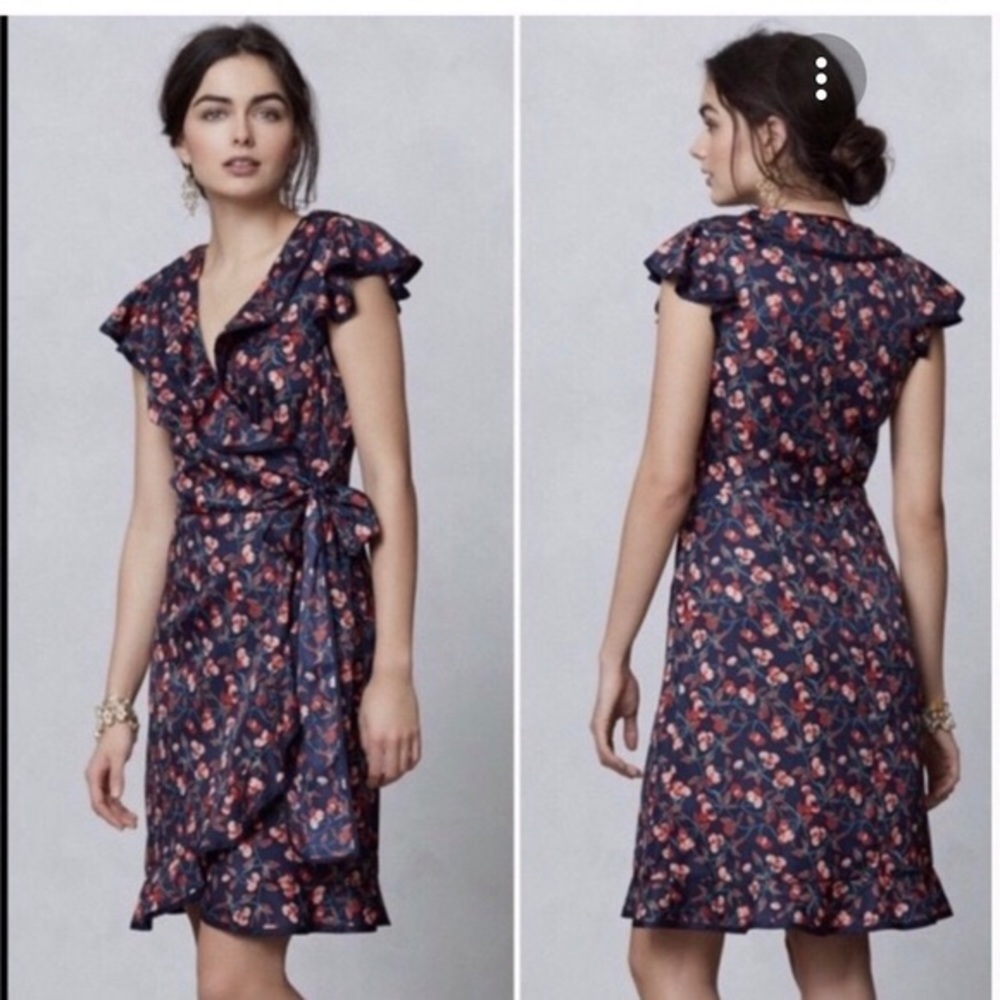 Anthropologie Hi There From Karen Walker Cherry Dress